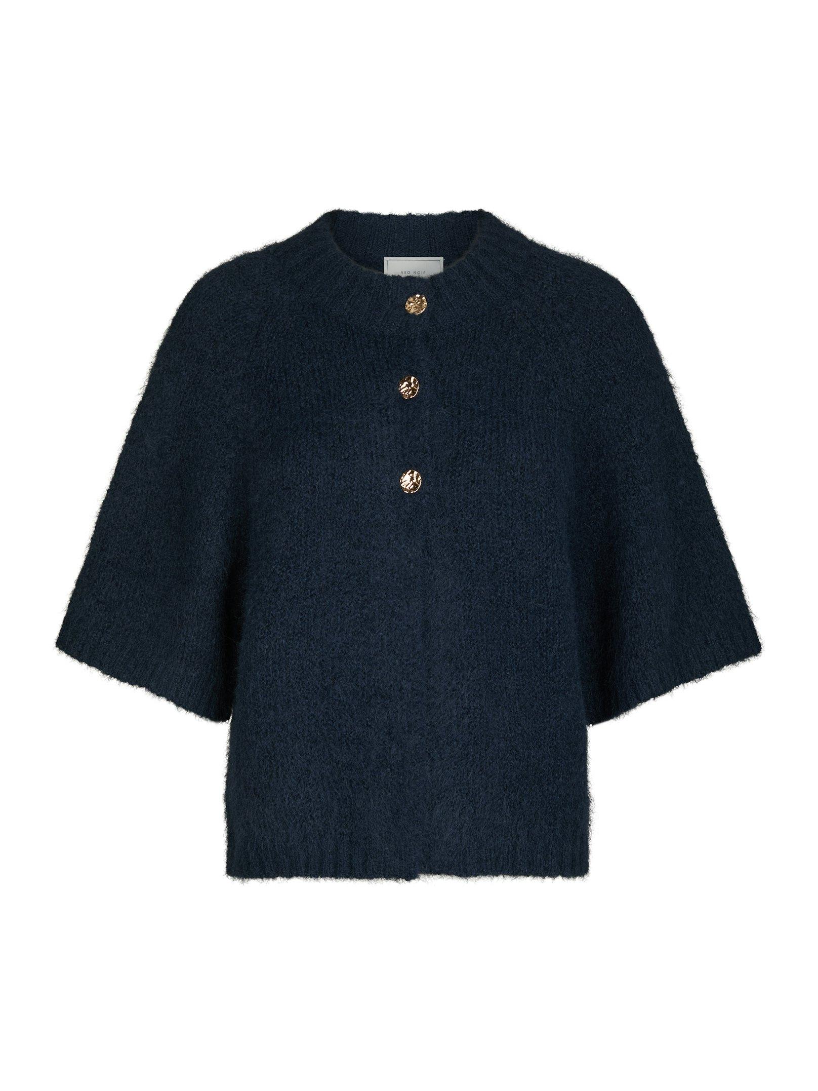 Benuta Fluffy Knit Cardigan - Navy – JOZ Amsterdam